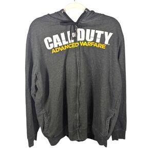 Y2K Call of Duty Advanced Warfare gamer zip up hoodie size Large